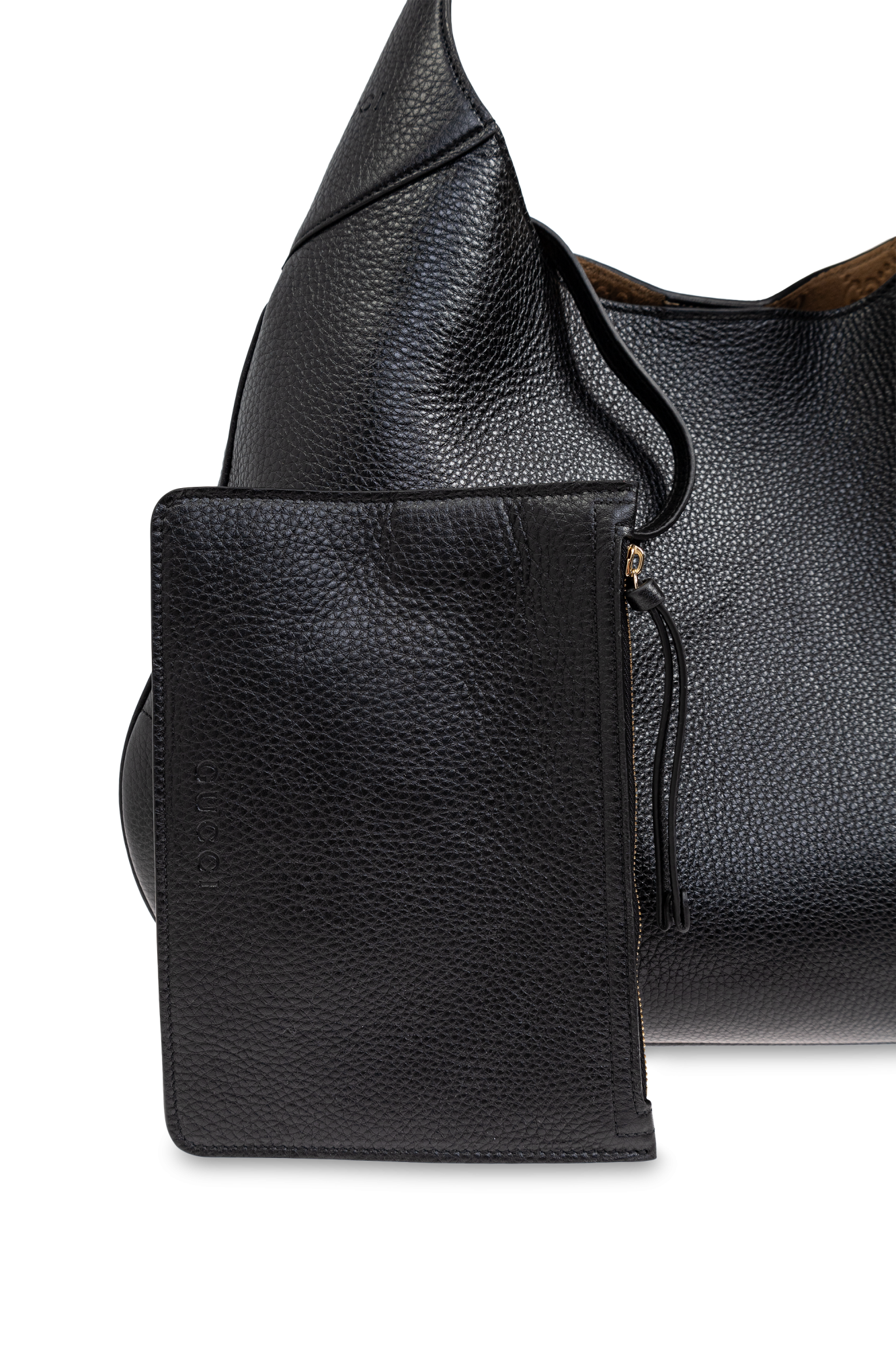 【GUCCI】B MEDIUM SHOULDER BAG Gucci B medium shoulder bag in beige and dark brown canvas